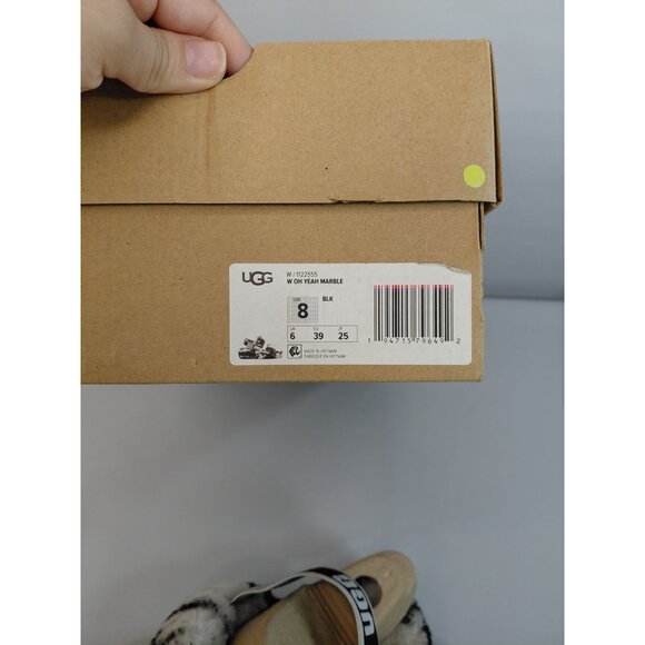 Ugg Women's Oh Yeah Marble Shearling Slide Slippers Size 8  '' SIGNS OF USE'' - Picture 3 of 12